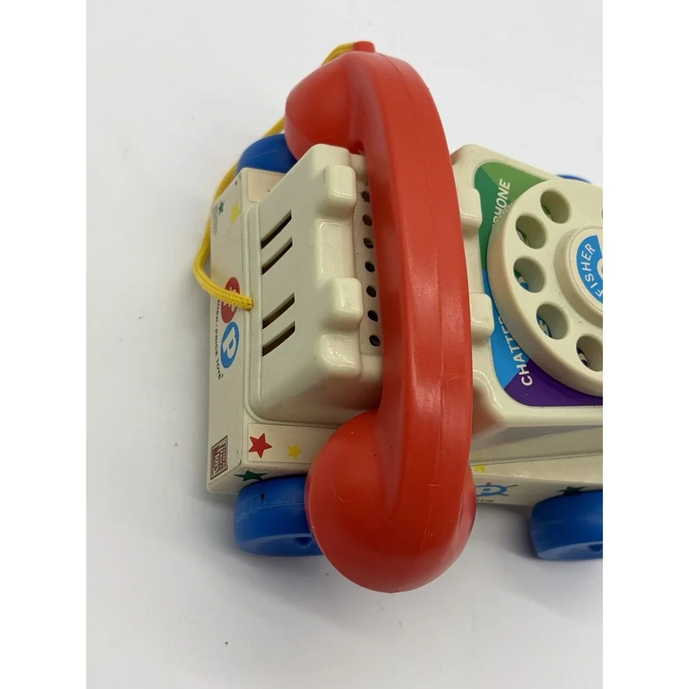 Fisher Price 2009 Mattel Chatter Phone Telephone Pull String Toy Classic Rotary